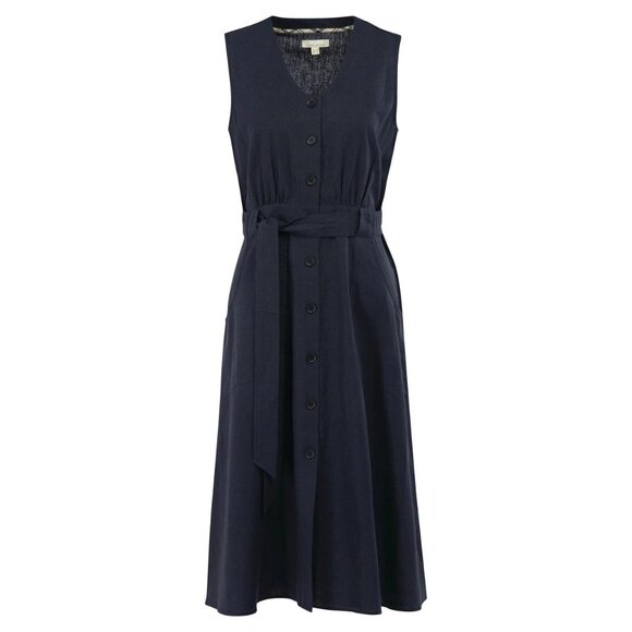Barbour Rutherglen Cotton & Linen Midi Dress - Picture 5 of 5
